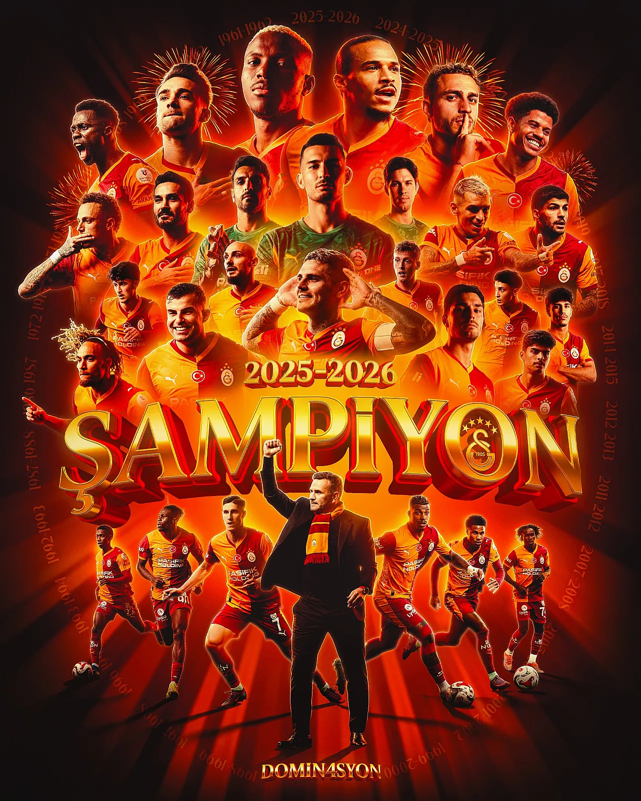 Galatasaray, 26'ncı defa şampiyon!