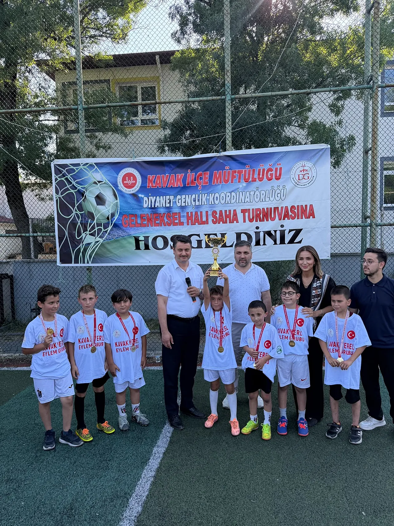Kavak'ta Kur'an kursu futbol turnuvası tamamlandı
