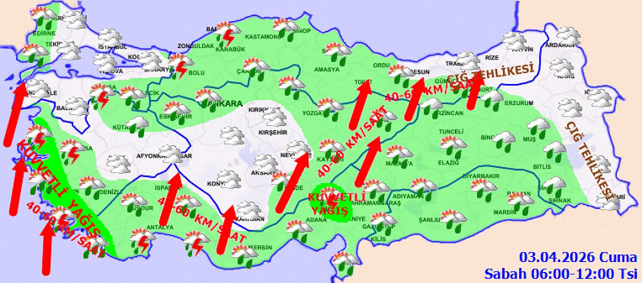 Dışarı şemsiyesiz çıkmayın! Samsun genelinde sağanak etkili olacak!