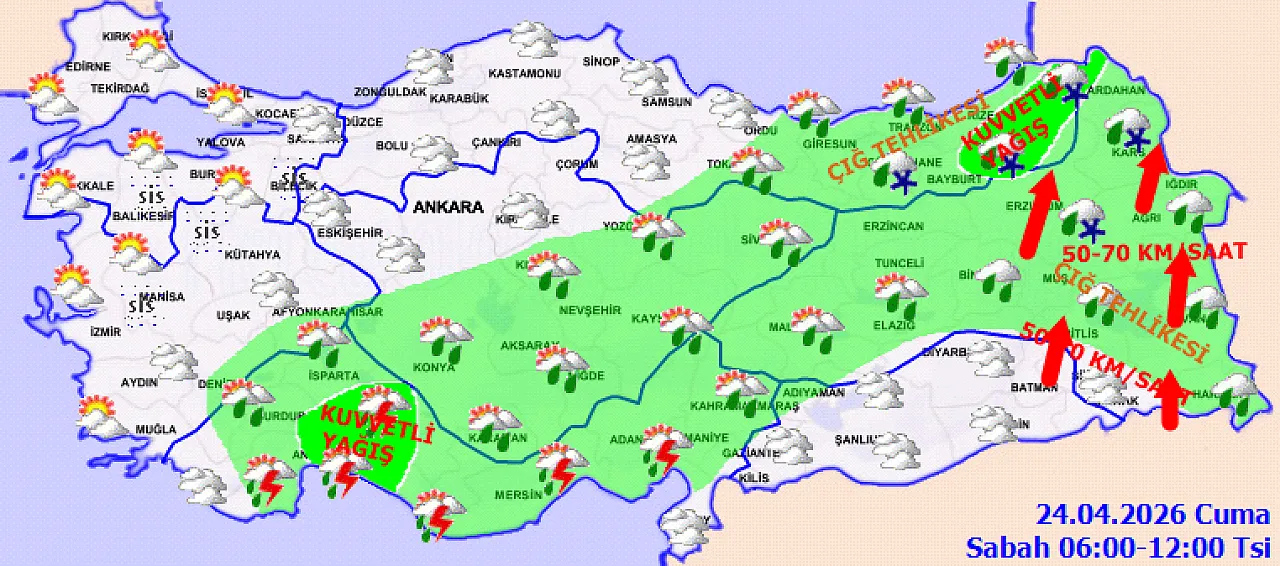 Meteoroloji genel müdürlüğü açıkladı: Karadeniz'de bugün hava nasıl olacak?