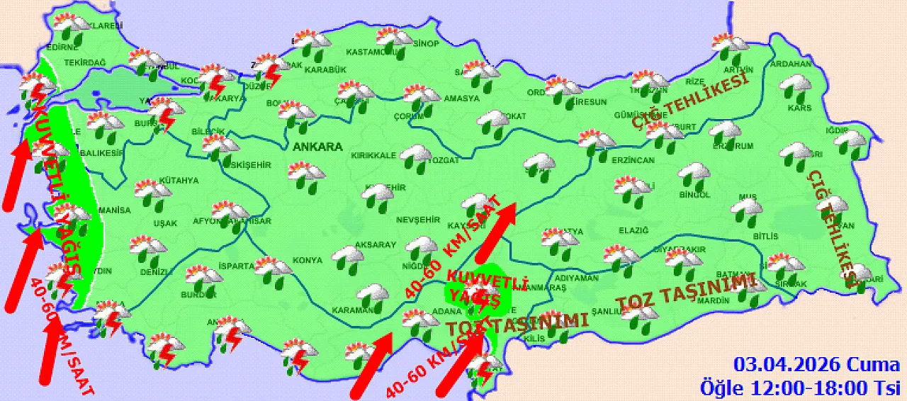 Dışarı şemsiyesiz çıkmayın! Samsun genelinde sağanak etkili olacak!