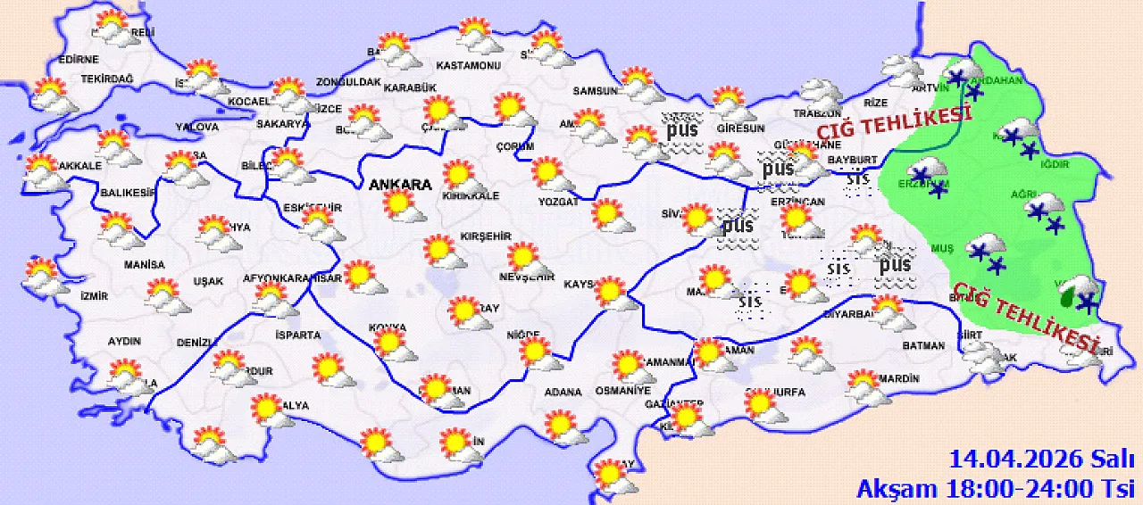 Samsun ve çevresi için hava durumu | 14 Nisan Salı günü sıcaklıklar ne kadar olacak?