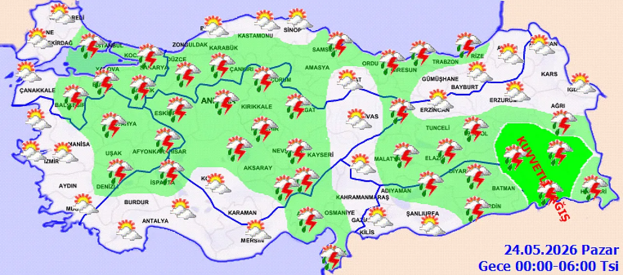 Meteoroloji uyardı: Kuvvetli yağış geliyor!