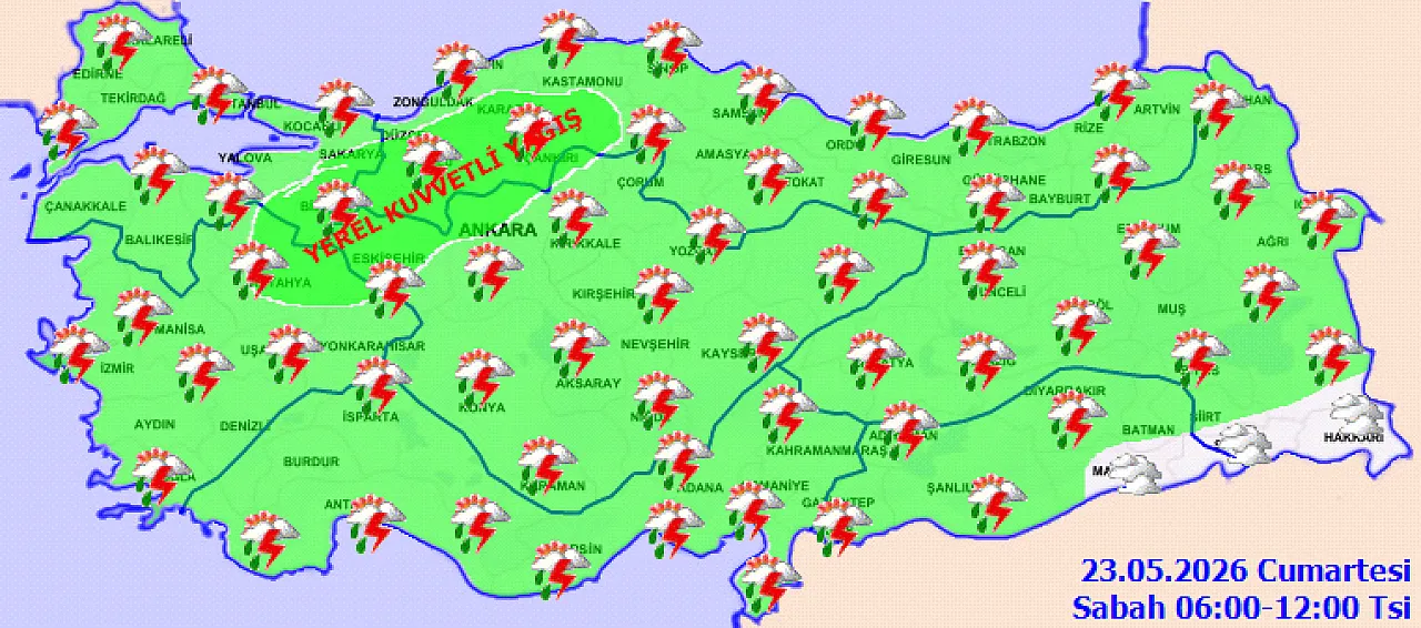Meteoroloji uyardı: Kuvvetli yağış geliyor!