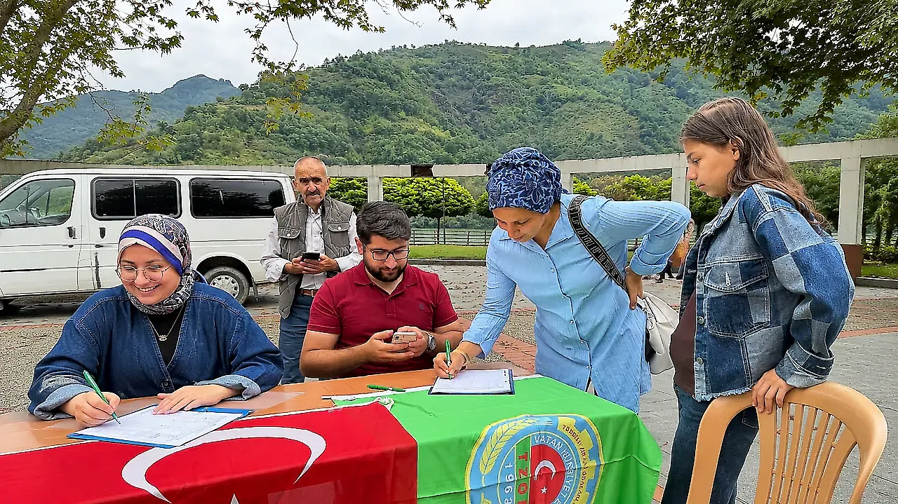 Samsun Ayvacık'ta fındık kotası için imza kampanyası