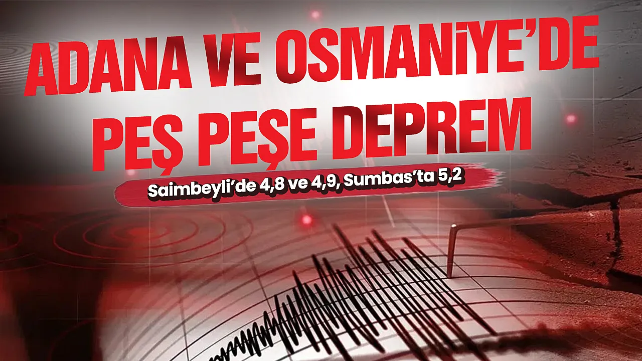 Adana ve Osmaniye’de art arda deprem: Uzman isimden açıklama