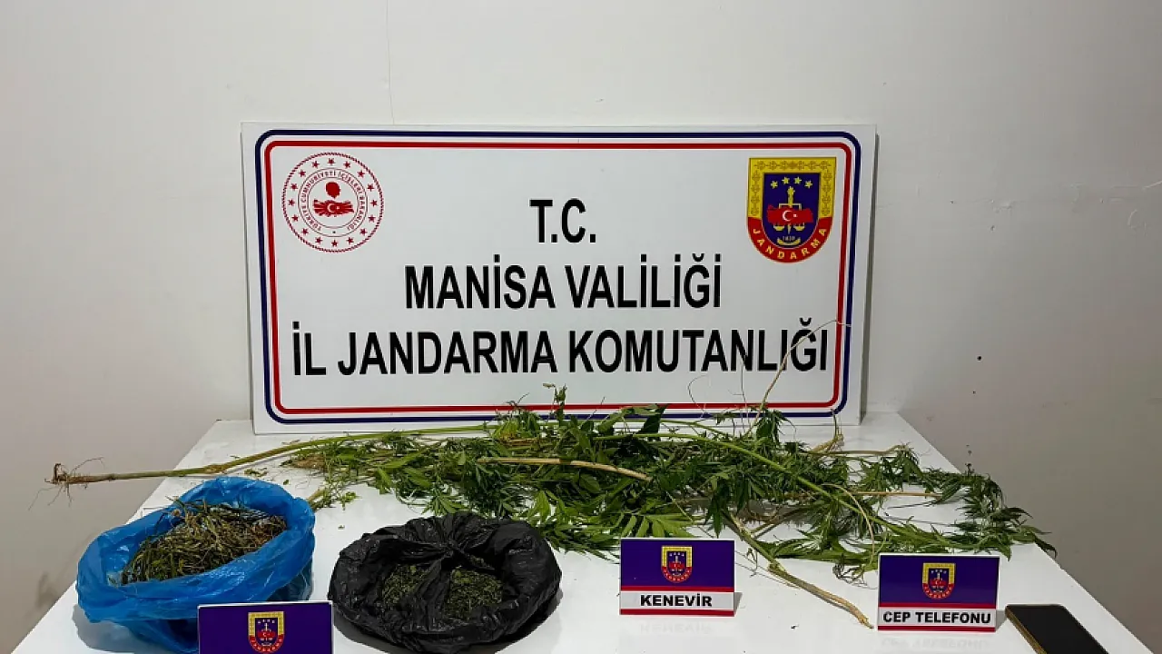 Manisa'da Jandarmadan uyuşturucu baskını