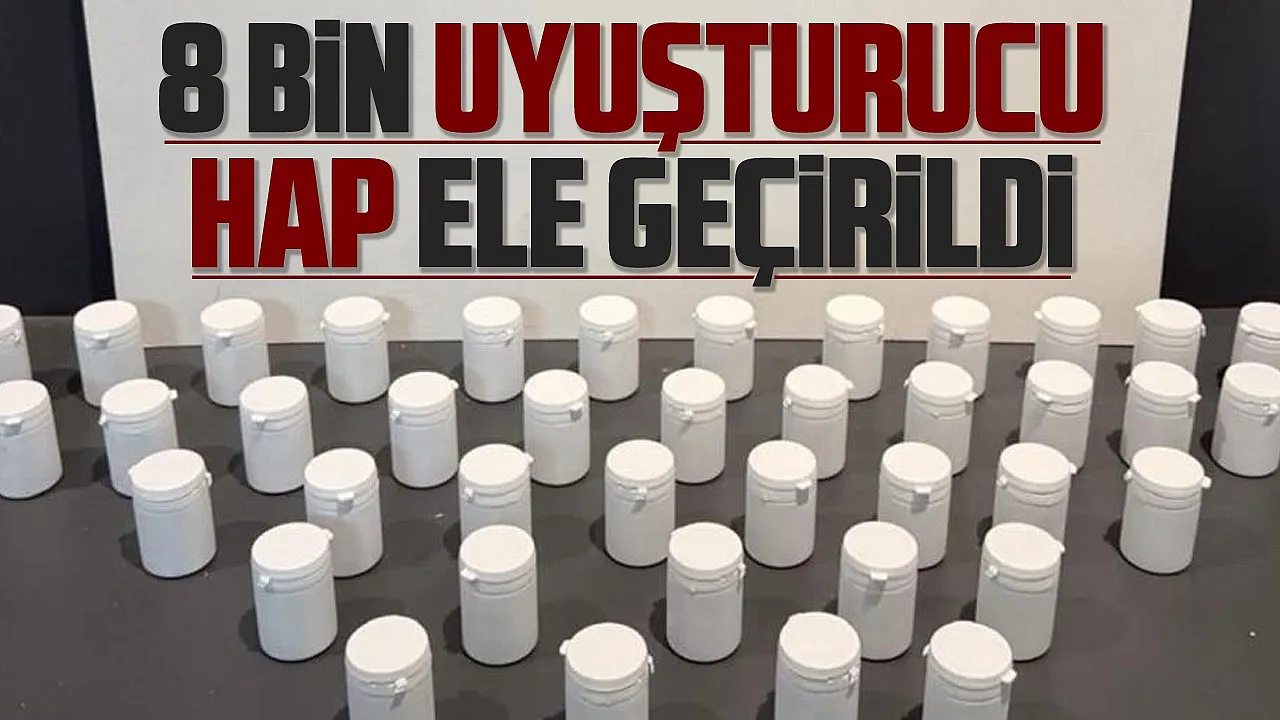 Samsun İlkadım'da uyuşturucu operasyonu 8 bin sentetik ecza ele geçirildi