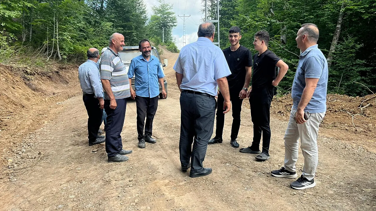 Salıpazarı Yayla Mahallesi'nde Yol Seferberliği