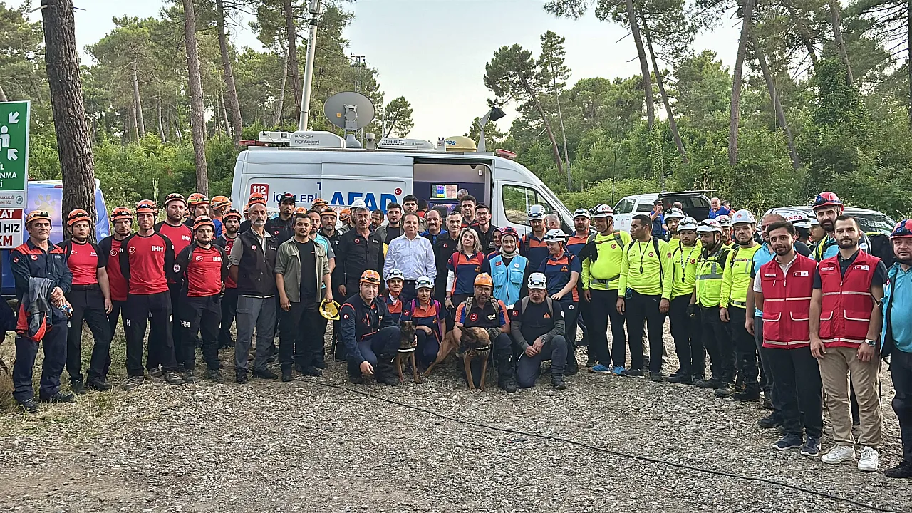 Samsunda arama kurtarma ekiplerine tatbikat