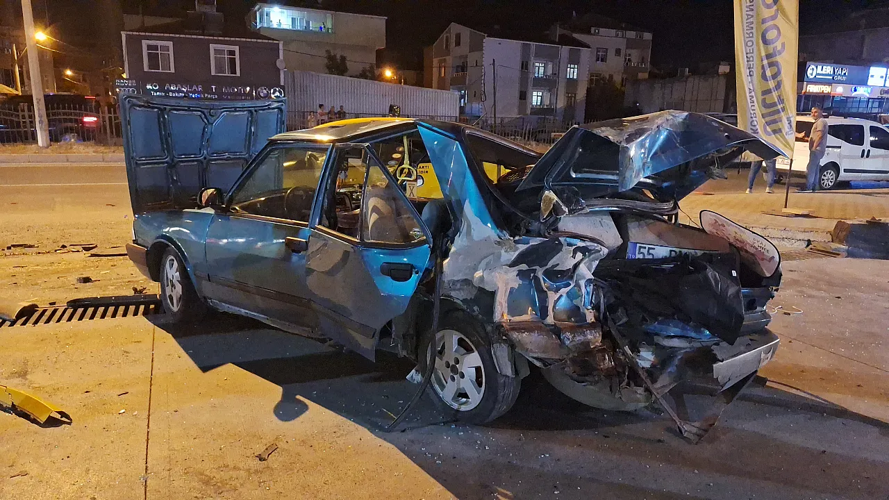 Samsun'da feci zincirleme trafik kazası