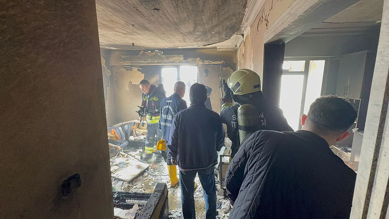 Samsun'da apartmanda korkutan yangın