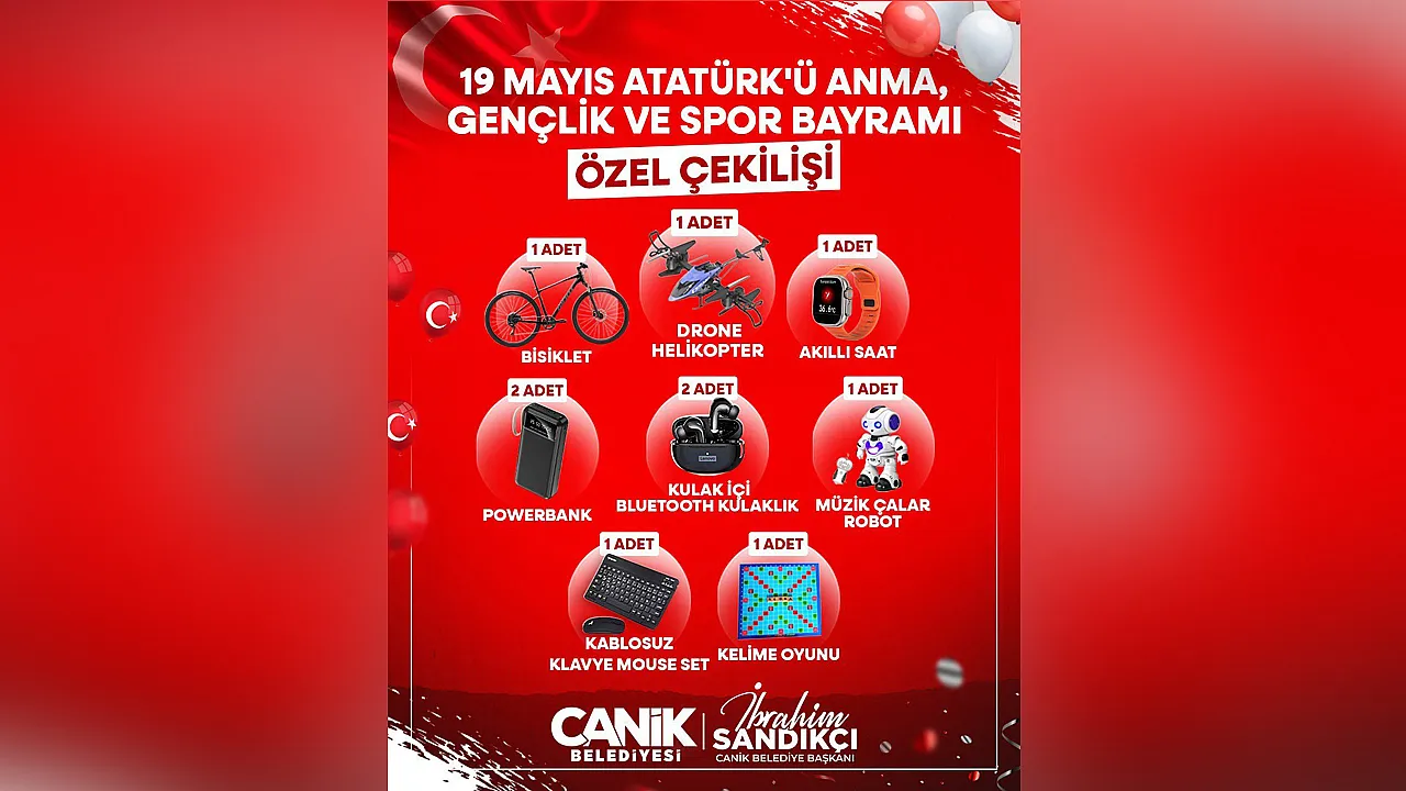 19 Mayıs Coşkusu Canik'te Yaşanıyor
