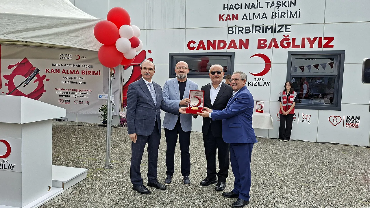Türk Kızılay Bafra Hacı Nail Taşkın Kan Alma Birimi hizmete girdi