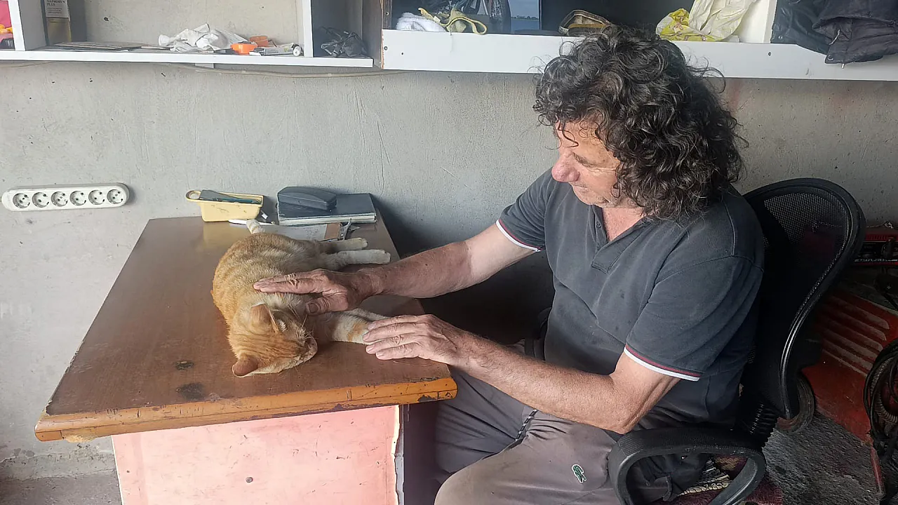 13 yıldır kör köpeğine babalık yapıyor