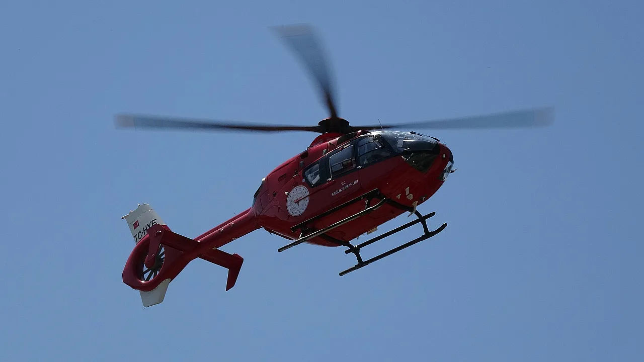 Samsun'da hayat kurtaran hava ambulansı müdahalesi