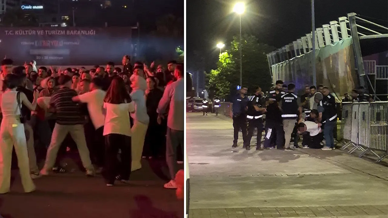 Buray konserinde tekmeli yumruklu kavga: Bazı gençler gözaltında