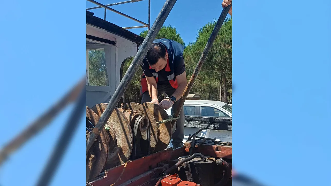 Balıkçı teknesindeki av araçları mühürlendi