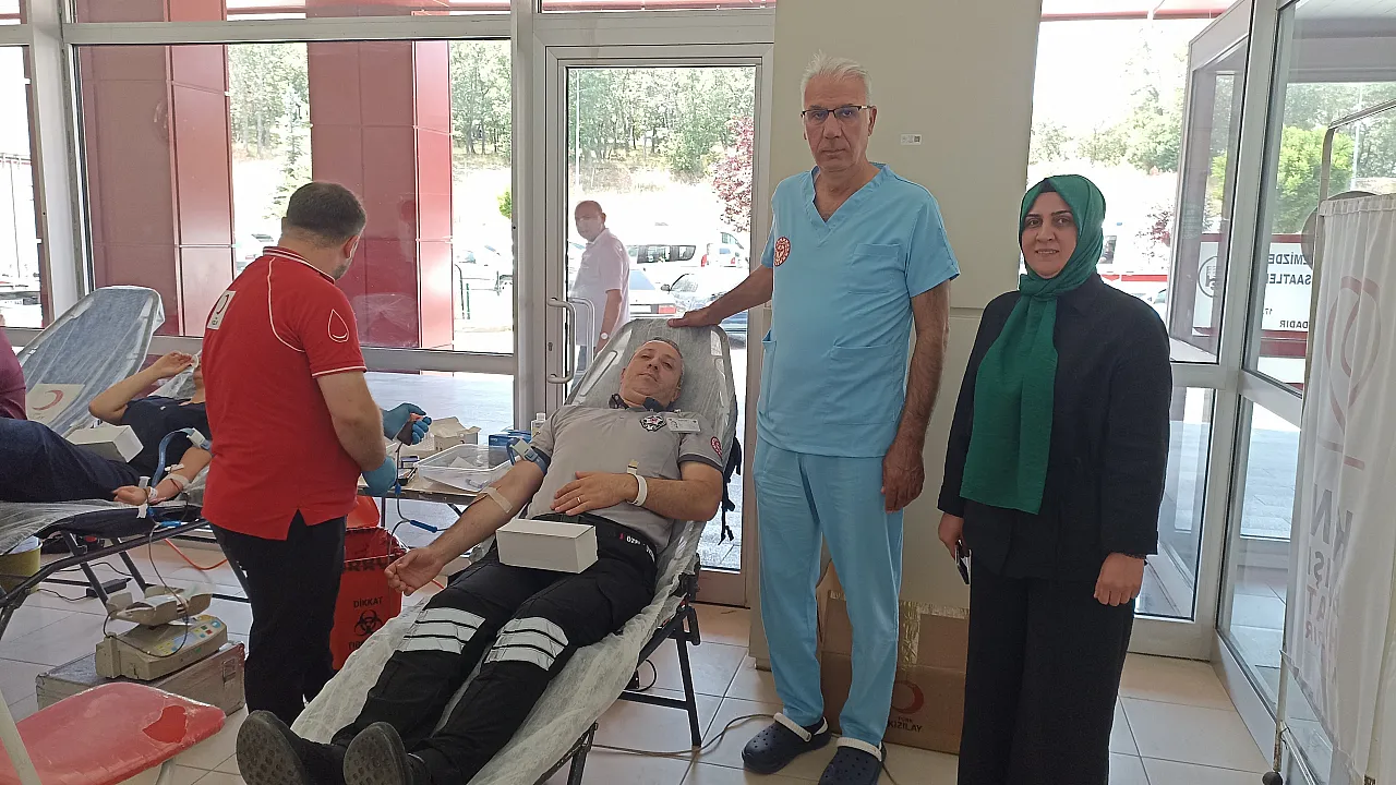 Havza'da kan bağışına yoğun ilgi