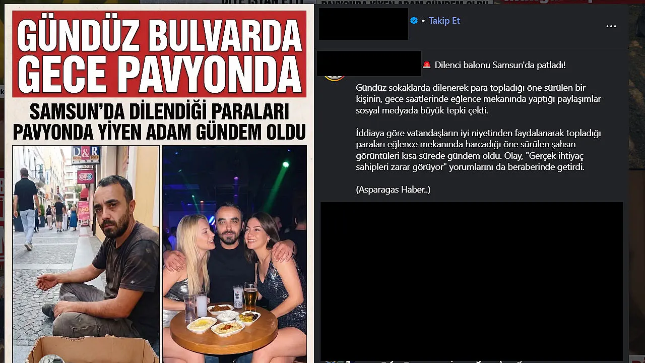 'Gündüz dilendi, gece eğlendi' iddiasının aslı ortaya çıktı!