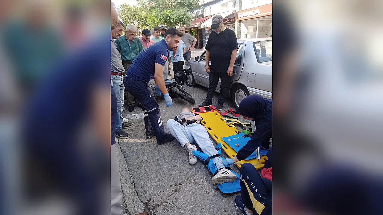 17 yaşındaki sürücüyü kask korudu