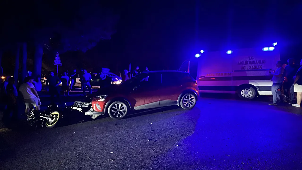 Samsun'da SUV ile motosiklet kafa kafaya çarpıştı: 1 yaralı