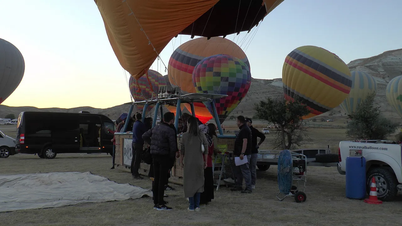 Kapadokya'da balon uçuşlarına 3 günlük hava engeli