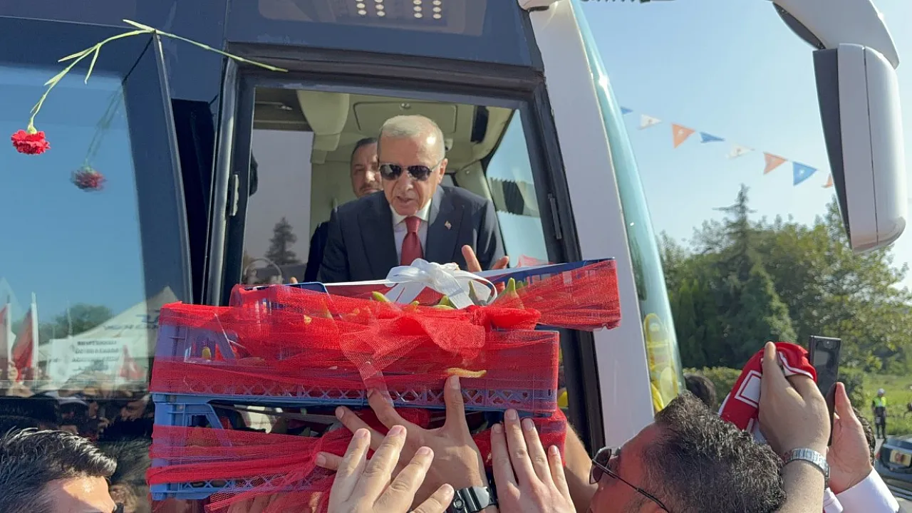 Samsun'da Cumhurbaşkanı Erdoğan'a sevgi seli