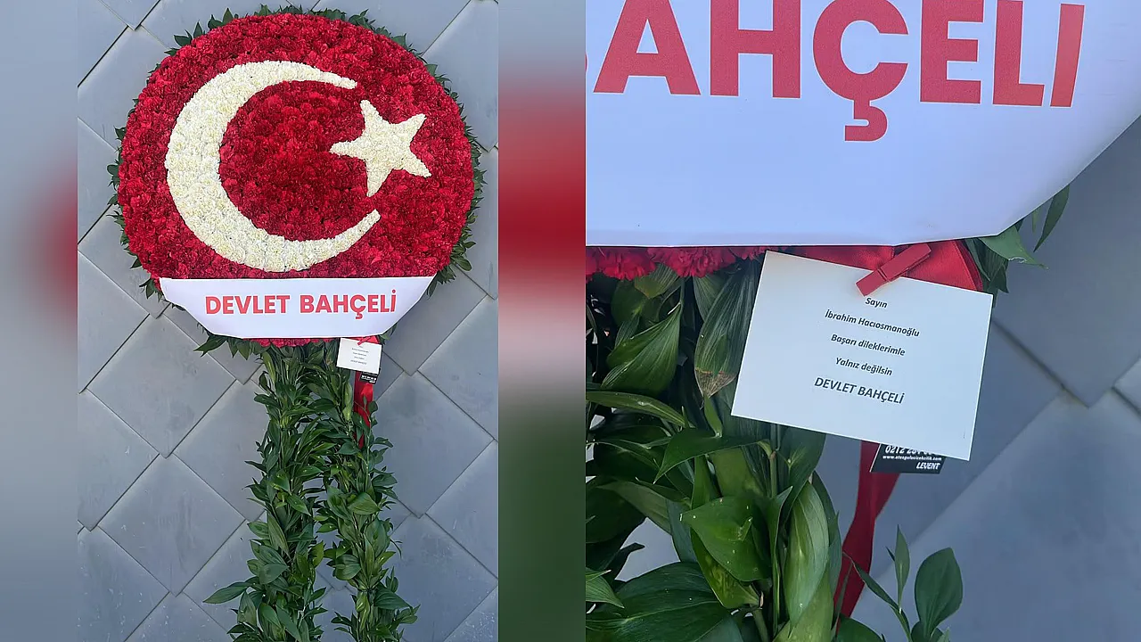 Bahçeli'den TFF Başkanı Hacıosmanoğlu'na çelenkli destek