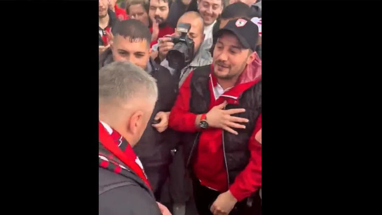 Çarşamba Havalimanı'nda tarihi anlar: taraftar Reis'i uçağına kadar bırakmadı