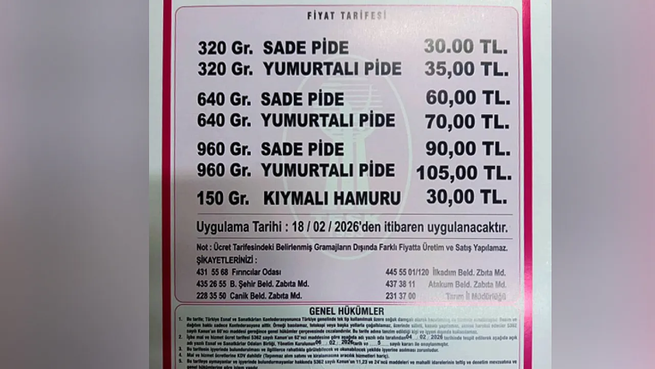 Ramazan pide fiyatları açıklandı Oda başkanı Yiğit'ten açıklama 'Fırıncı esnafı memnun değil'