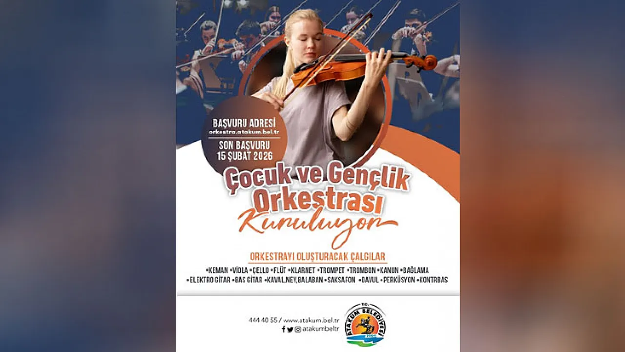 Atakum'da Çocuk ve Gençlik Orkestrası Kuruluyor