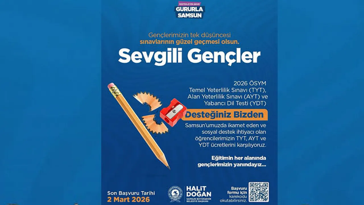 Gençlere nefes aldıran destek : Sınav ücretleri Büyükşehir'den