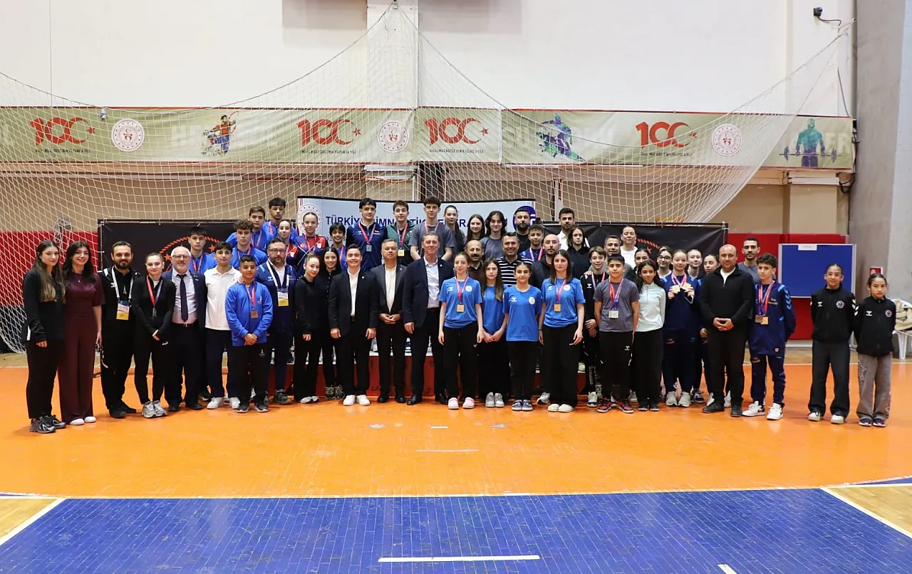 Samsun'da Trambolin Türkiye Şampiyonası sona erdi