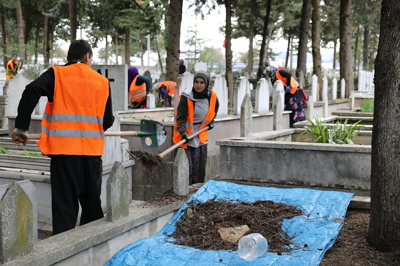Samsun'da Kıran ve Asri mezarlıkları artık daha düzenli