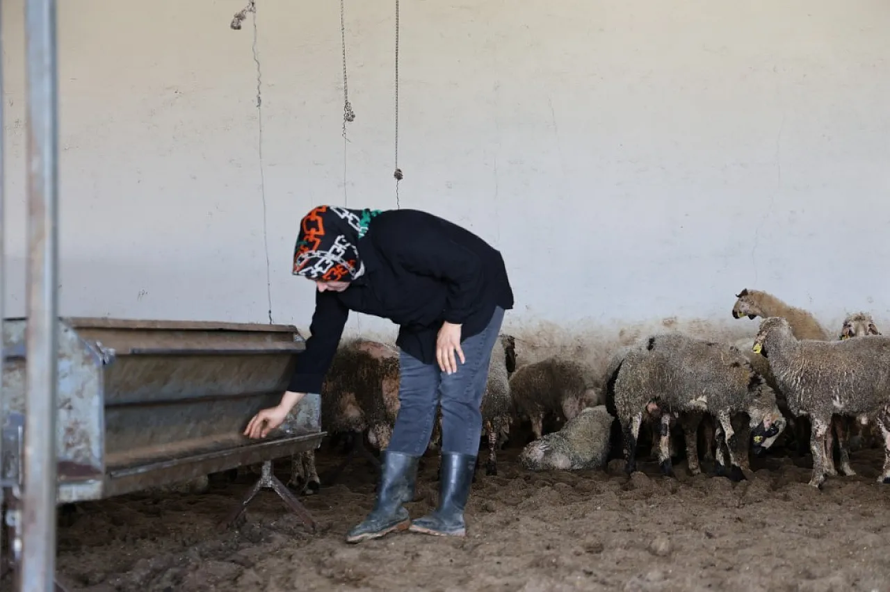 Devlet desteğiyle kurduğu çiftlik kadın girişimcilere örnek oldu