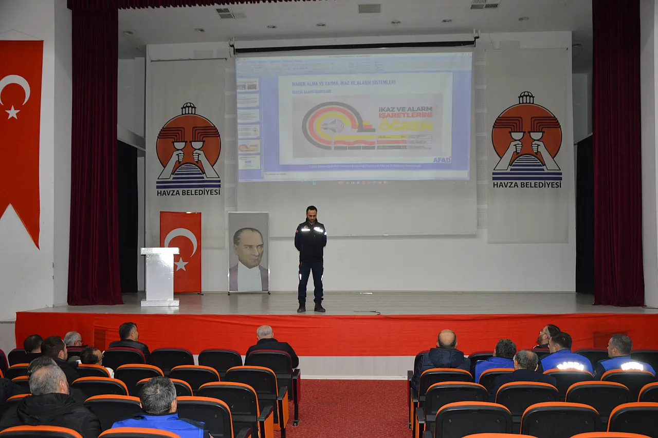 Havza Belediyesi Personeline Sivil Savunma Eğitimi