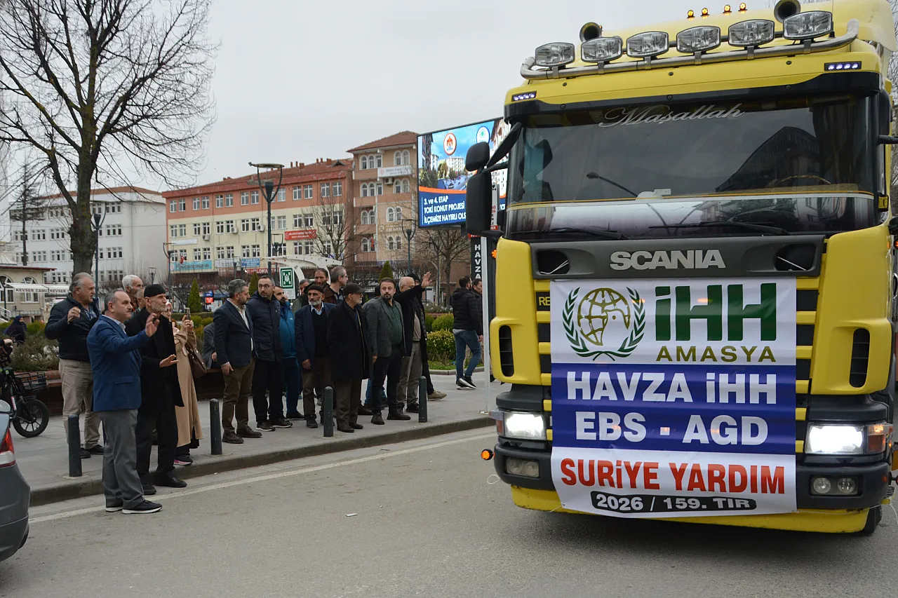 Havza'dan Suriye'ye 520 çuval un yardımı