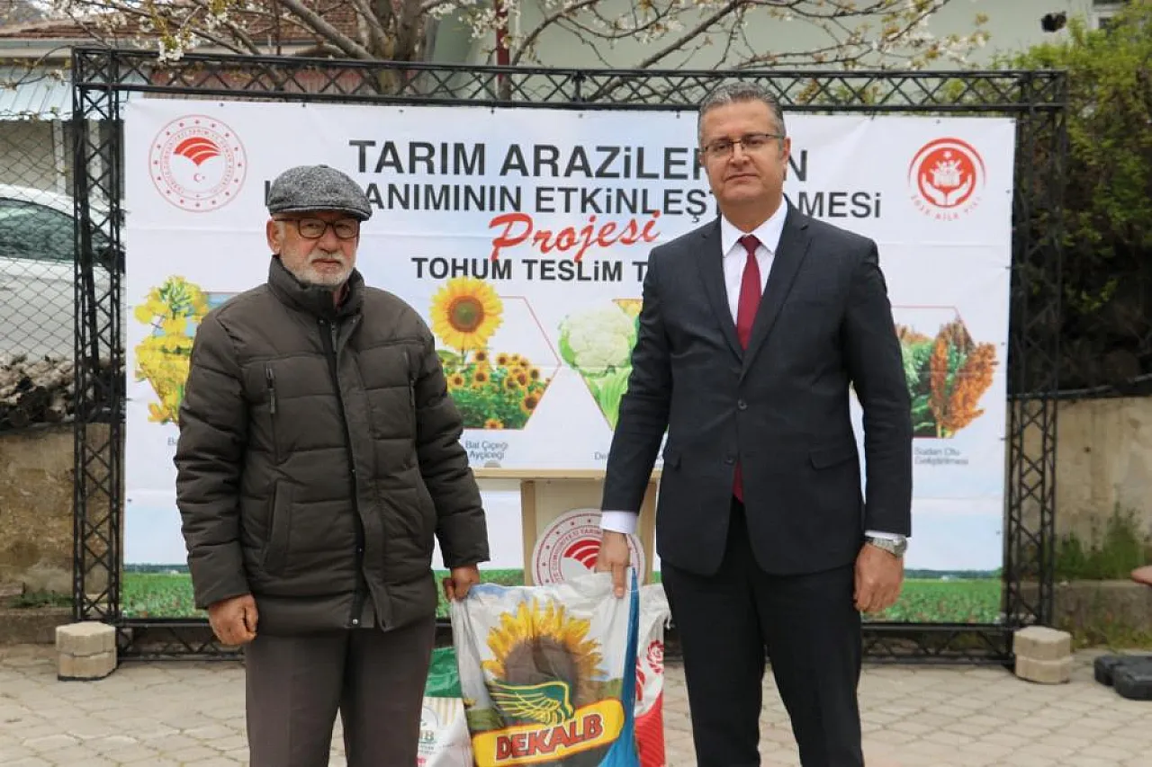 Samsun'da üreticiye tohum desteği