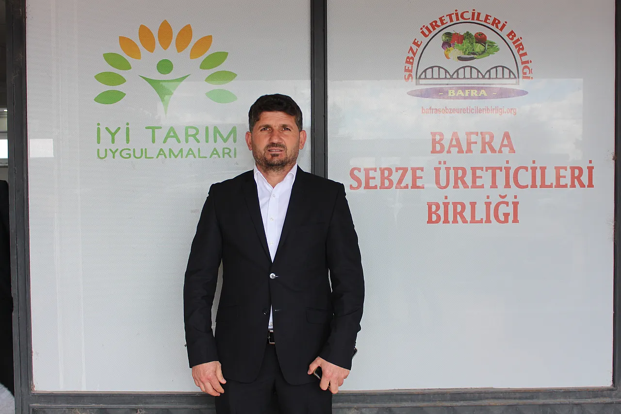 Bafra Sebze Üreticileri Birliği Başkanlığına Adem Aşçı yeniden seçildi