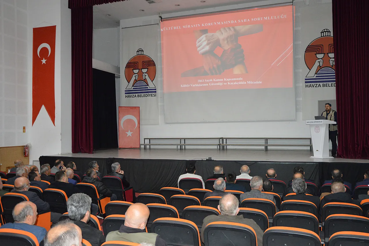Havza'da kaçak kazı ve kültür varlığı ihlallerine karşı sıkı uyarı