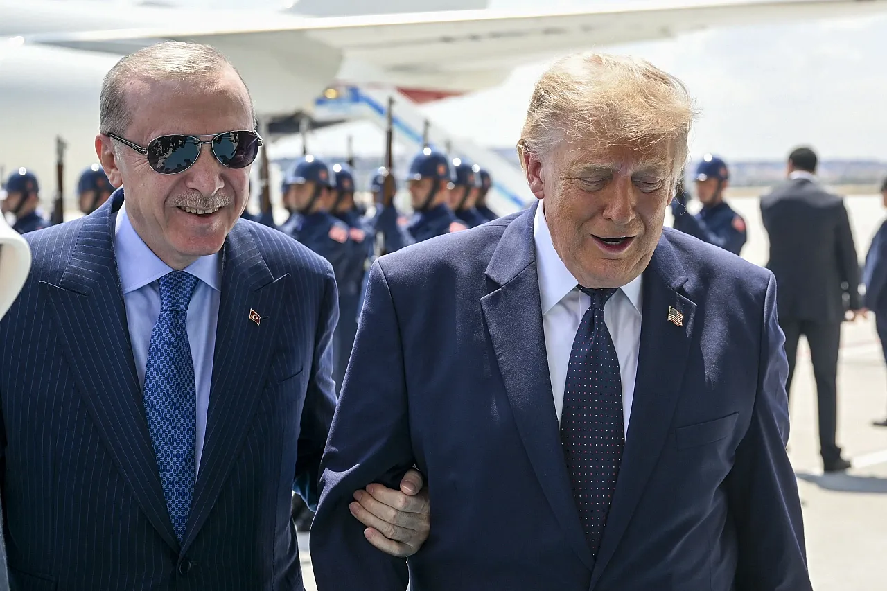 Cumhurbaşkanı Erdoğan, ABD Başkanı Trump'ı Ankara'da karşıladı