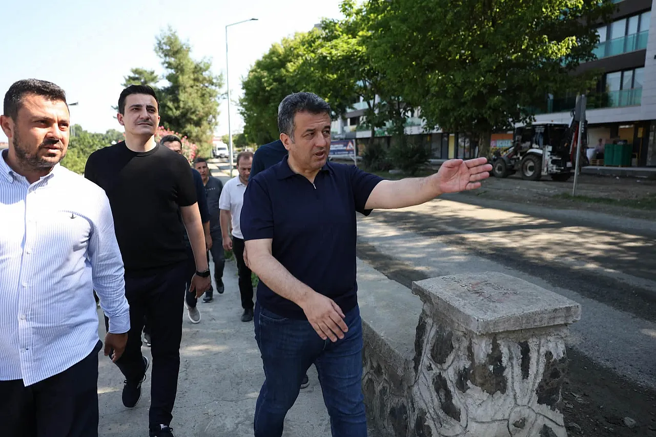 Çarşamba'da üstyapı çalışmaları sürüyor