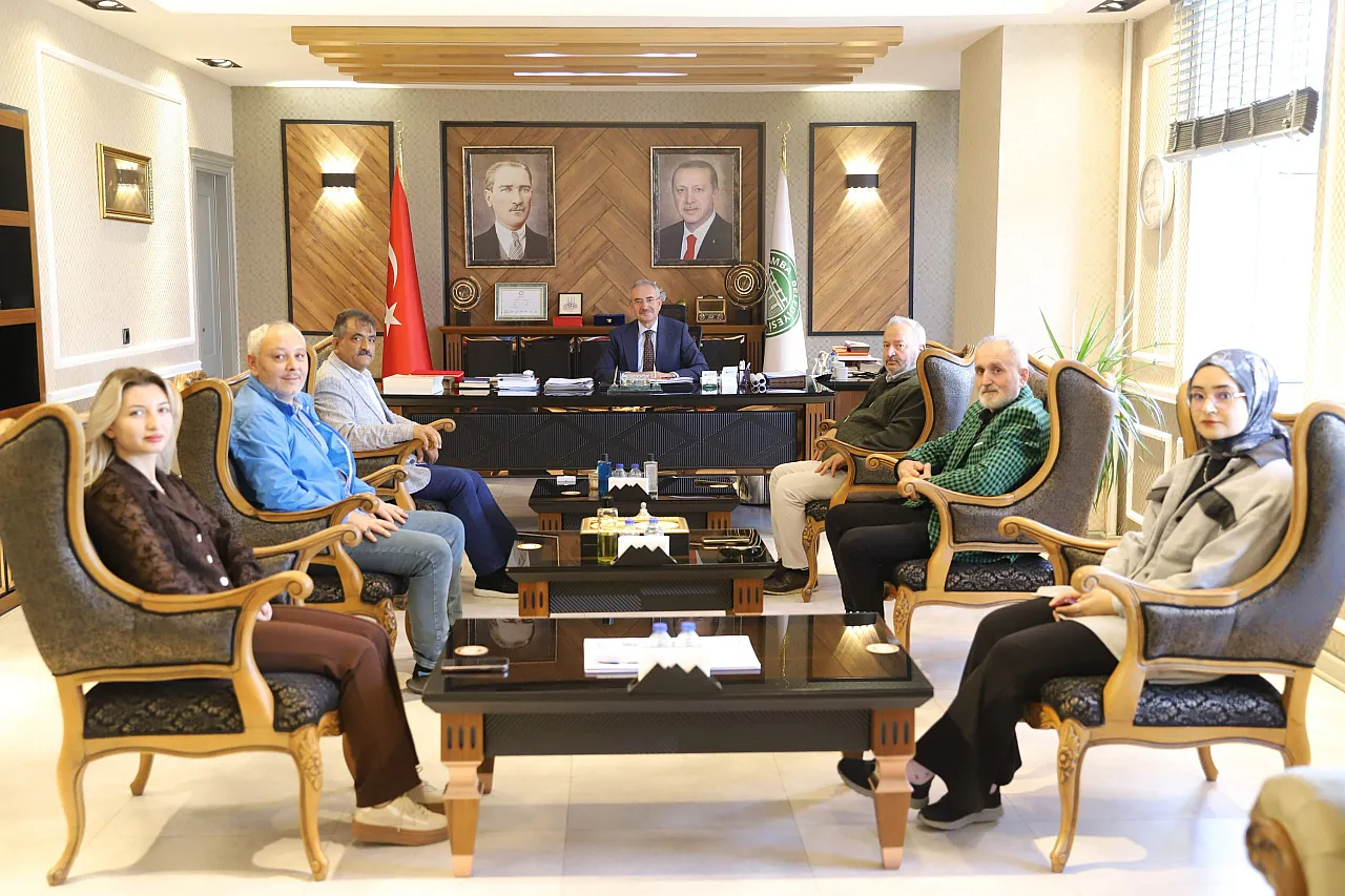 Yeşilırmak Gazeteciler Cemiyeti'nden Başkan Dündar'a ziyaret