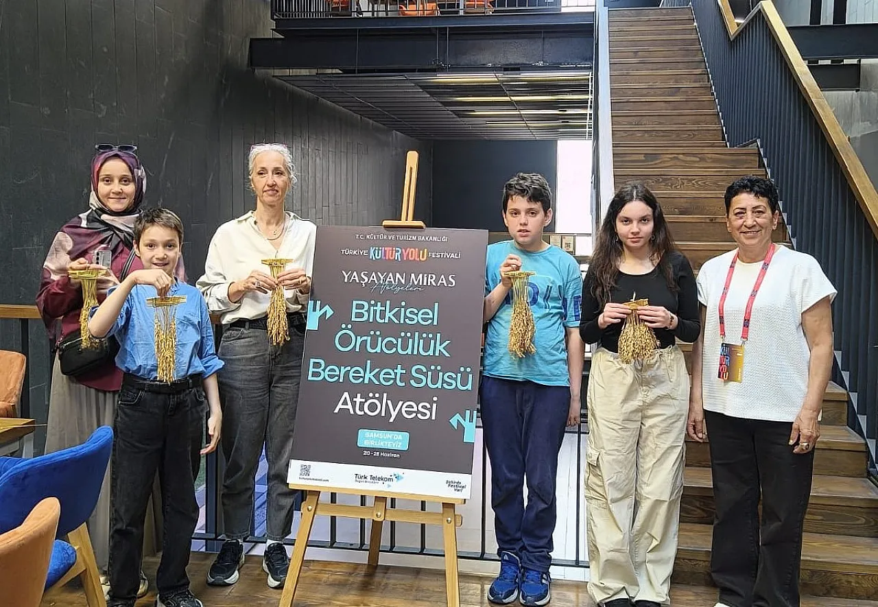 Kültür Yolu Festivali'nde Bafra pirincinin başakları bereket süsü oldu
