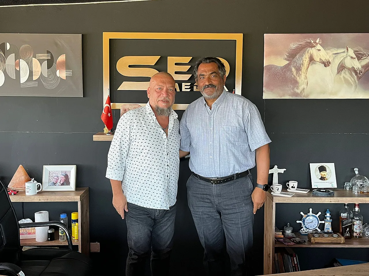 Gazeteci Şeker'den Gazeteci Köktener'e Anlamlı Ziyaret