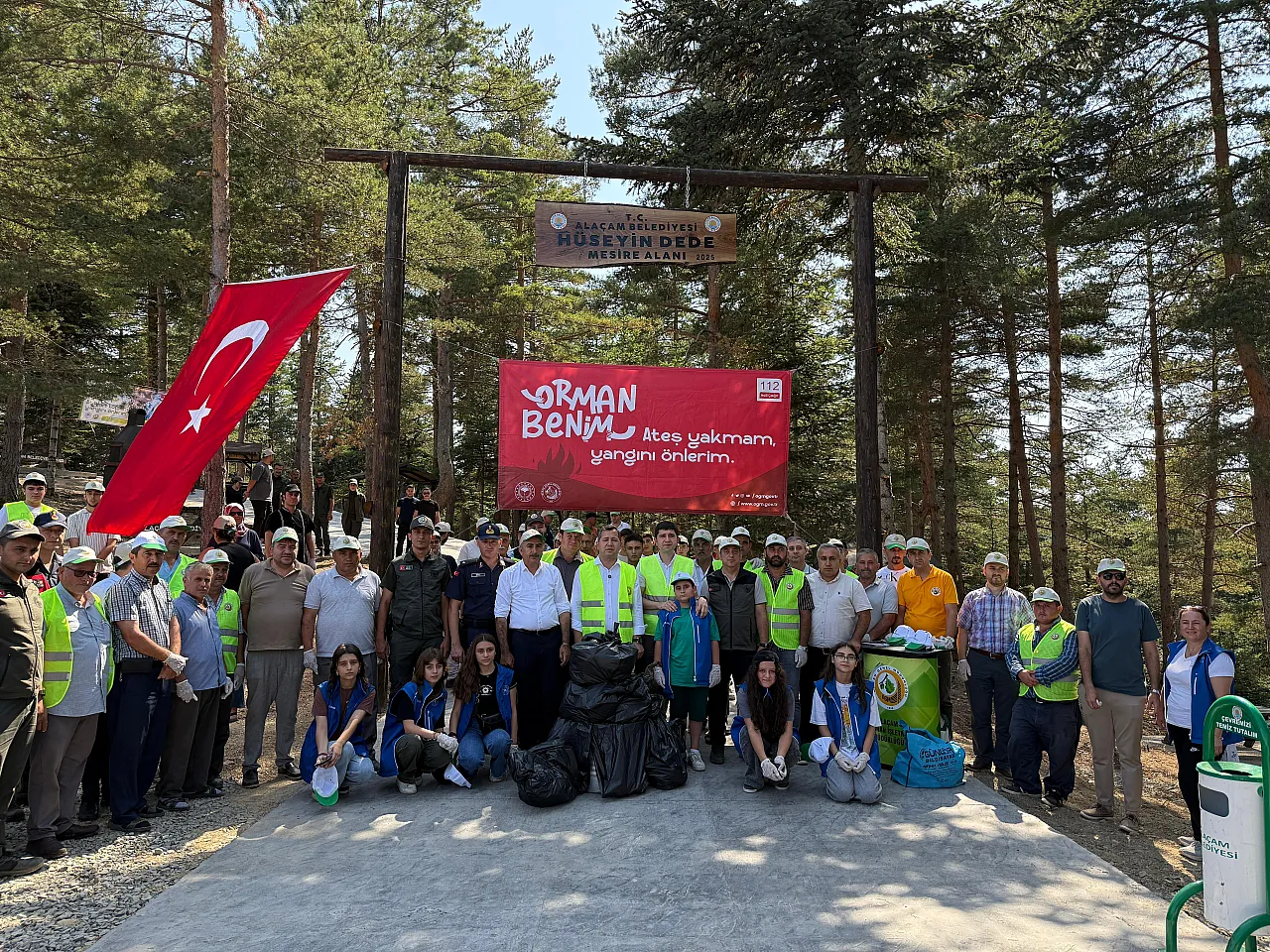 Samsun'un o ilçesinde doğa temizliği yapıldı