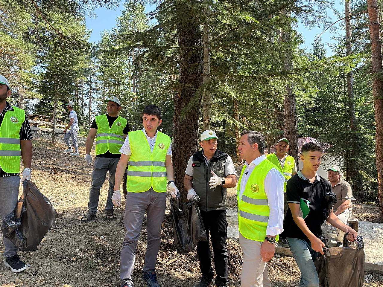 Samsun'un o ilçesinde doğa temizliği yapıldı