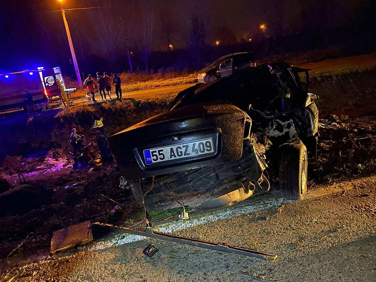 Samsun'da trafik kazası: 1 ölü