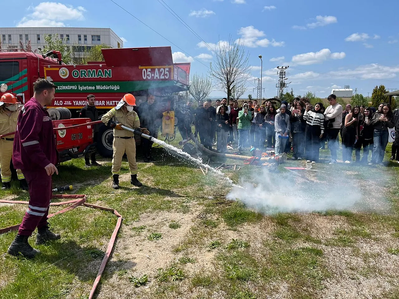Vezirköprü MYO'da yangın gönüllüsü eğitimi tamamlandı